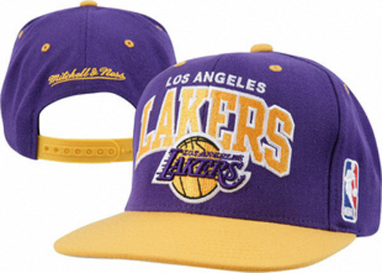 NBA Los Angeles Lakers M&N Strapback Hat NU15